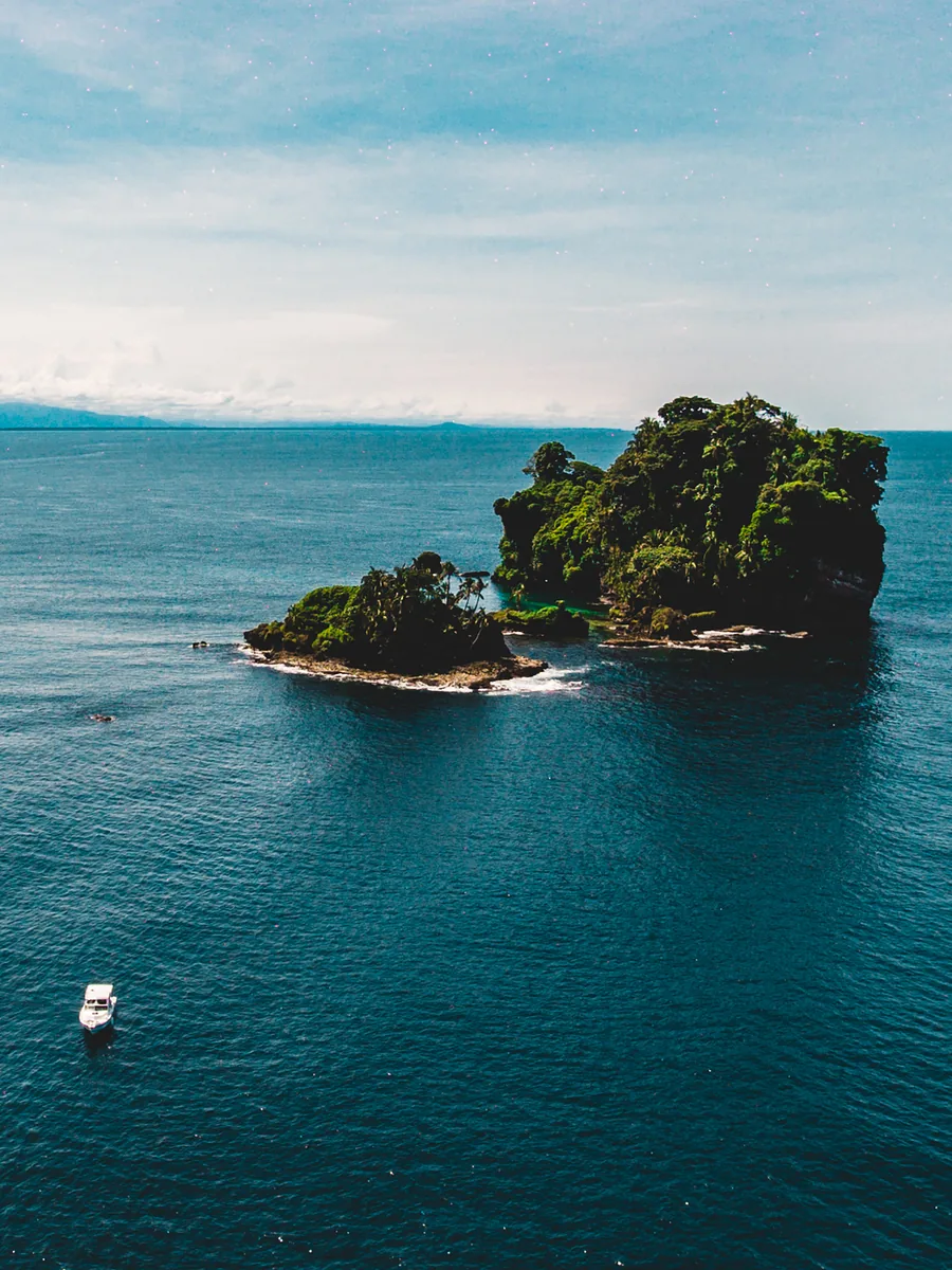 An island in the Bocas del Toro archipelago